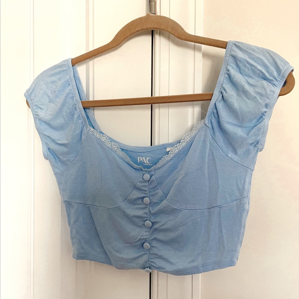 PacSun Crop Top Blue